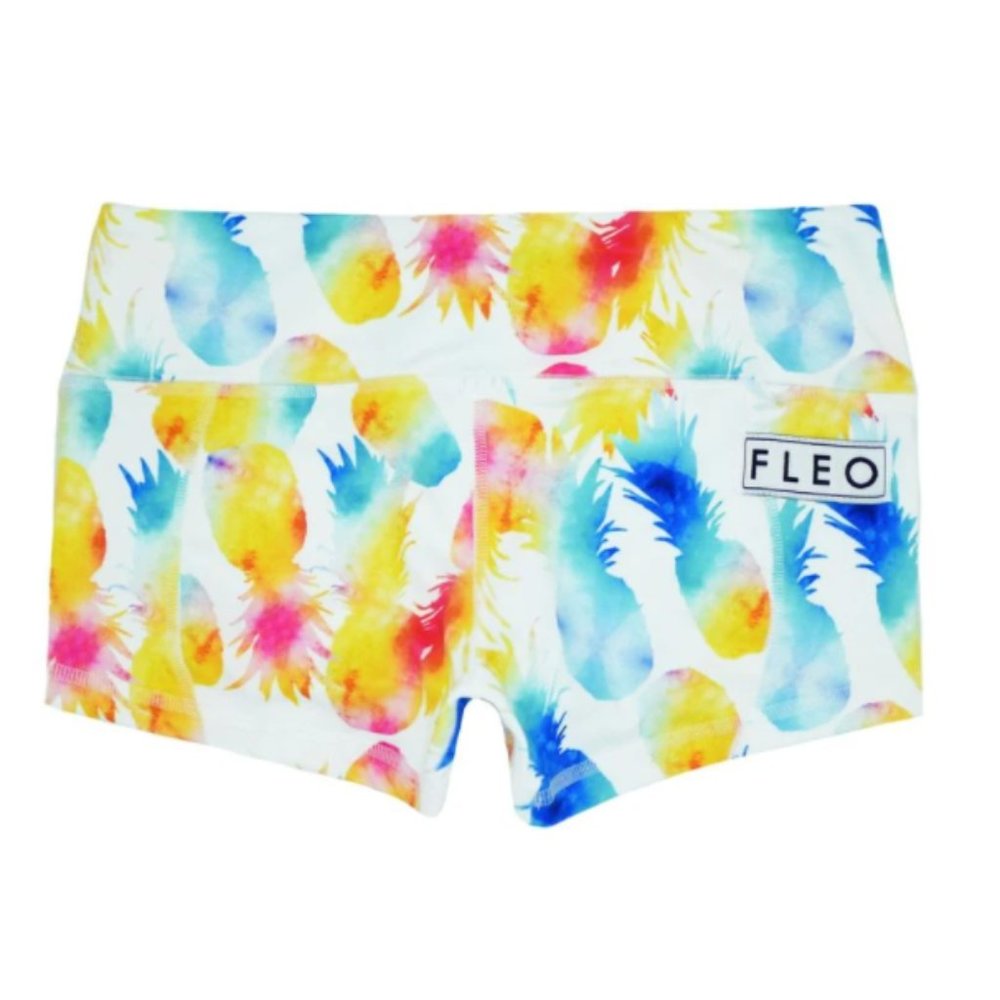 FLEO "Pineapple Burst" Low Rise Contour 2.5" short